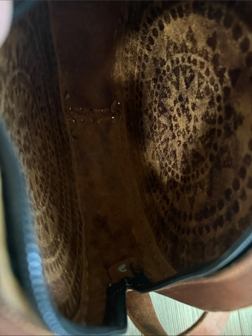 Hand Tooled Large Leather Bag Handmade!!!